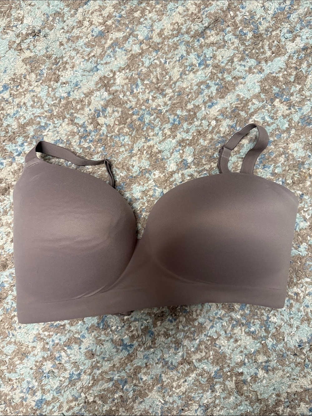 Seamless, Wireless, Molded Bra - Taupe, 38DDD